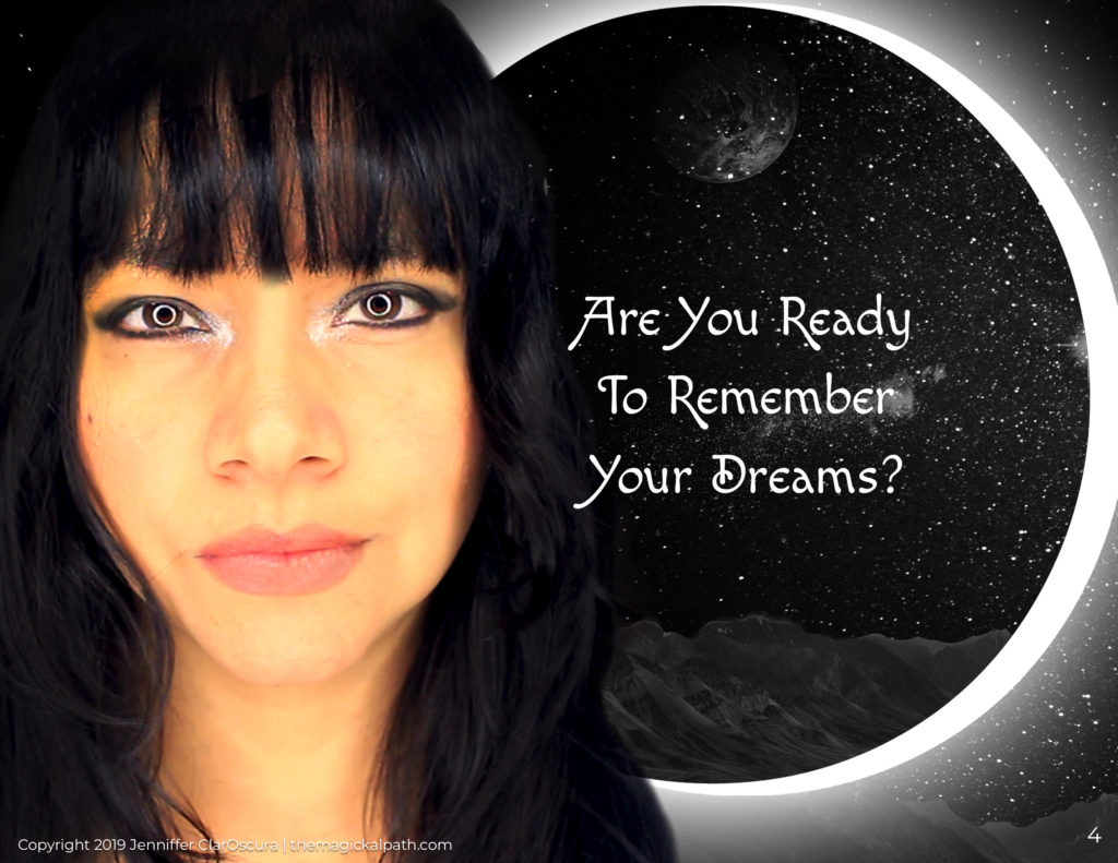 Are you ready to remember your dreams