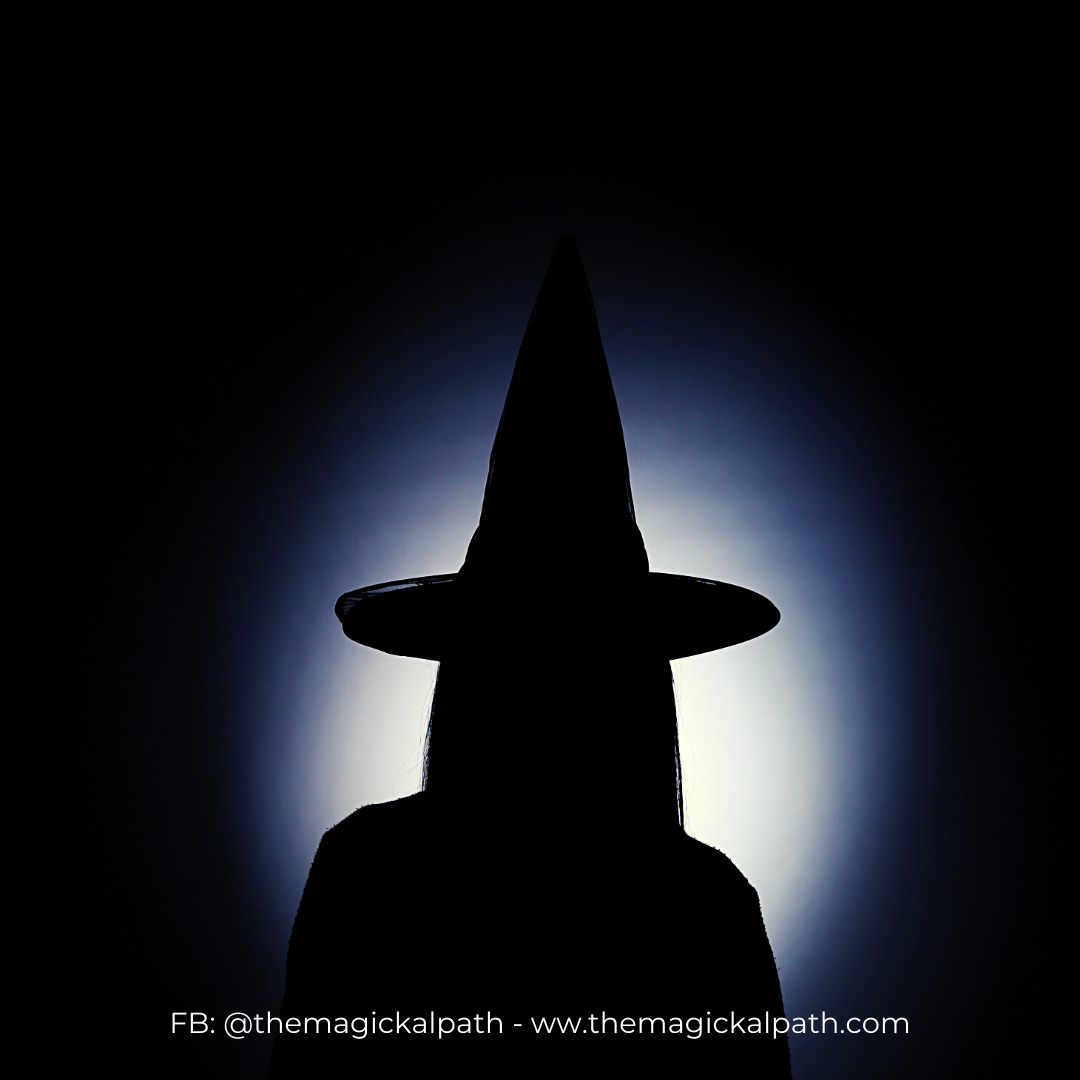 witch doing practicing shadow work and magick